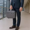TraveLux Pro kézi bőrönd keményfedeles 28x36x16 cm szürke