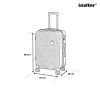 TraveLux Pro közepes bőrönd keményfedeles 68x45x25 cm szürke