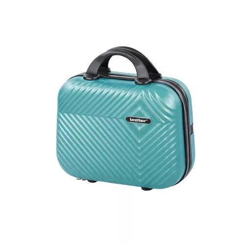TraveLux Pro kézi bőrönd keményfedeles 28x36x16 cm lagúnakék