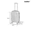 TraveLux Pro kabinbőrönd keményfedeles levehető kerékkel 50x40x20 cm lagúnakék