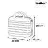 TraveLux Max kisméretű kézi bőrönd keményfedeles 28x36x16 cm fekete