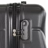 TraveLux Max kabinbőrönd keményfedeles levehető kerékkel 50x40x20 cm fekete