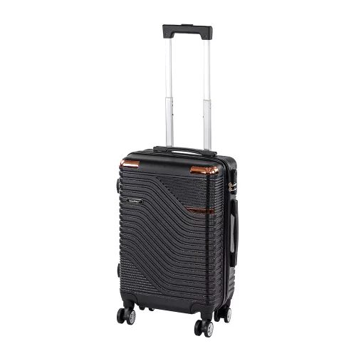 TraveLux Urban kabinbőrönd keményfedeles levehető kerékkel 50x40x20 cm fekete