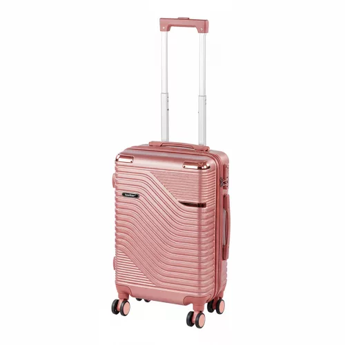 TraveLux Urban kabinbőrönd keményfedeles levehető kerékkel 50x40x20 cm lazacrózsaszín
