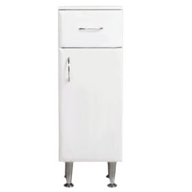   Bianca Plus 30 alacsony szekrény 1 ajtóval, 1 fiókkal, magasfényű fehér színben, jobbos