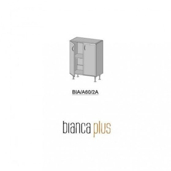 Bianca Plus 60 alacsony szekrény, 2 ajtóval, rauna szil színben