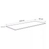 Konyhai munkalap 220 x 60 x 2.8 cm Beton