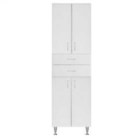   Bianca Plus 60 magas szekrény 4 ajtóval, 2 fiókkal, magasfényű fehér színben
