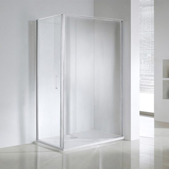 Swing 100x80 cm aszimmetrikus zuhanykabin zuhanytálca nélkül