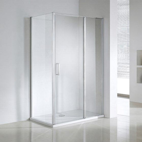 Swing 80x120 cm aszimmetrikus zuhanykabin zuhanytálca nélkül