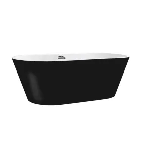 Noa szabadon álló fürdőkád 170x75x56 cm fekete
