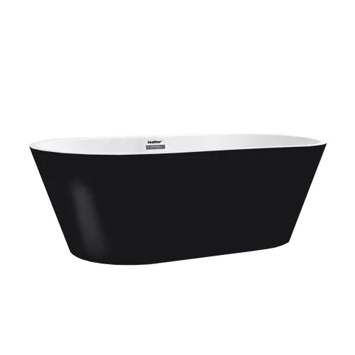 Noa szabadon álló fürdőkád 170x75x56 cm fekete