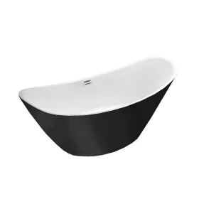 Flow szabadon álló fürdőkád 170x75x72 cm fekete