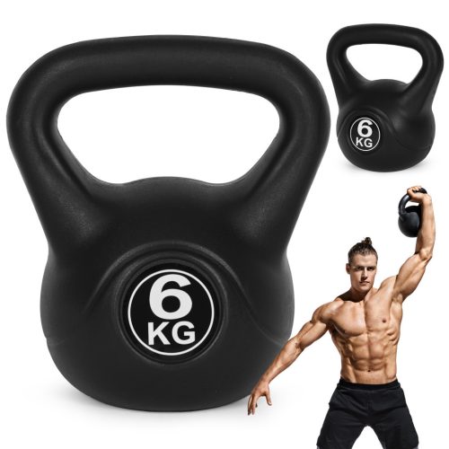 Kettlebell 6 kg fekete