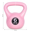 Kettlebell 6 kg rózsaszín