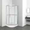CLASSIC 80 WHITE hátfalas zuhanykabin tálcával, csapteleppel