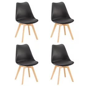 Silla étkezőszék 4 db fekete színben