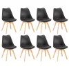 Silla étkezőszék 8 db fekete színben