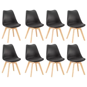 Silla étkezőszék 8 db fekete színben