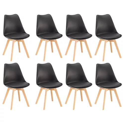 Silla étkezőszék 8 db fekete színben