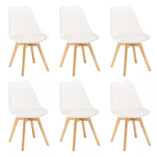 Silla étkezőszék 6 db fehér színben