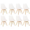 Silla étkezőszék 8 db fehér színben