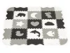 Habszivacs puzzle szőnyeg kerítéssel 25 darabos