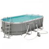 Krk 549x274 cm ovális fémvázas medence szett