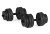 Állítható súlyzók 2x10 kg-os edzőkészlet 20 kg-os súlyzóval