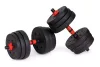 Állítható súlyzók 2x10 kg-os súlyzószett 20 kg-os rúd