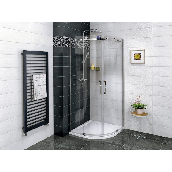 GELCO DRAGON íves zuhanykabin 2 ajtós transzparent üveg 900x900mm