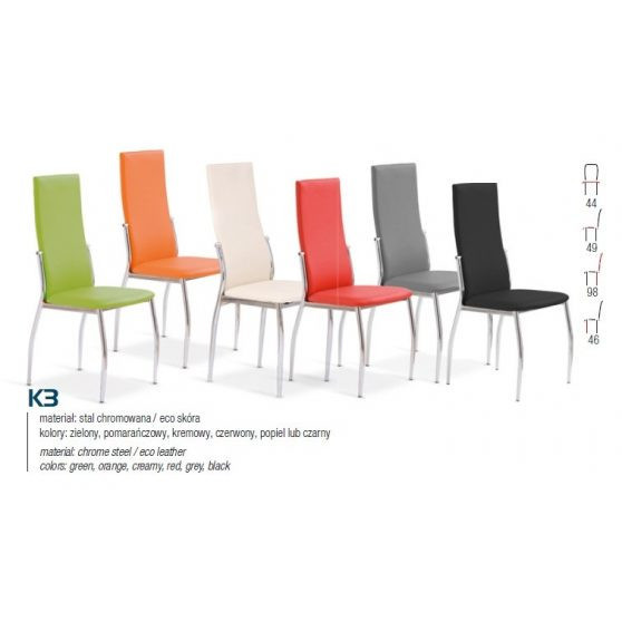 K3 fém étkező szék