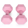 Hex súlyzó szett 2x2 kg rózsaszín