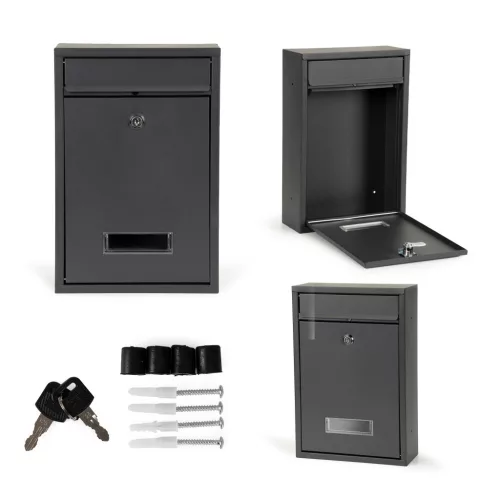 Postaláda horganyzott acélból antracit