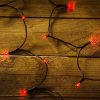 LED piros fényfüzér karácsonyfára 40