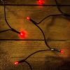 LED piros fényfüzér karácsonyfára 80