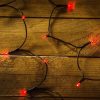 LED piros fényfüzér karácsonyfára 80