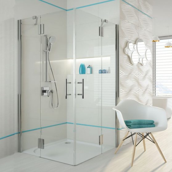 Abelia 100x100 cm szögletes nyílóajtós zuhanykabin zuhanytálca nélkül