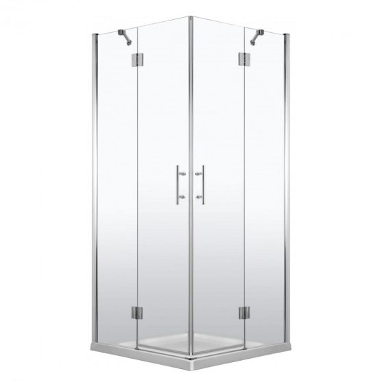 Abelia 80x80 cm szögletes nyílóajtós zuhanykabin átlátszó üveggel