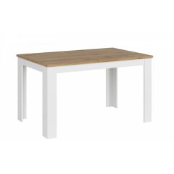 Étkező asztal LBB037 fényes fehér/wotan tölgy színben