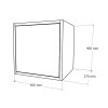 Boxie 1 ajtós fali szekrény 40x40x37 cm antracit