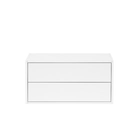 Boxie 2 fiókos fali szekrény 40x80x37 cm fehér