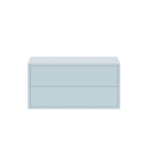 Boxie 2 fiókos fali szekrény 40x80x37 cm kék