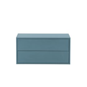 Boxie 2 fiókos fali szekrény 40x80x37 cm petrol kék
