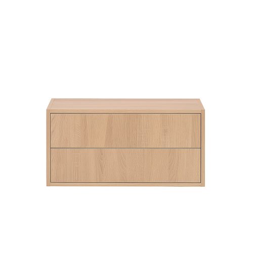 Boxie 2 fiókos fali szekrény 40x80x37 cm sonoma tölgy