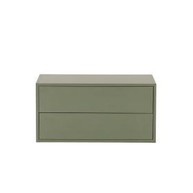 Boxie 2 fiókos fali szekrény 40x80x37 cm zöld
