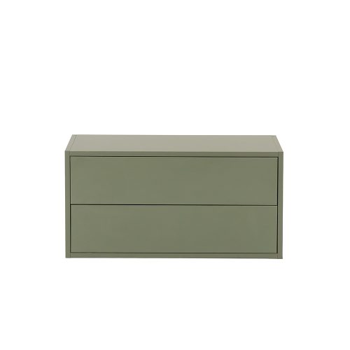 Boxie 2 fiókos fali szekrény 40x80x37 cm zöld