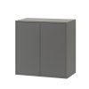 Boxie 2 ajtós fali szekrény 80x80x37 cm antracit