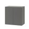 Boxie 2 ajtós fali szekrény 80x80x37 cm antracit