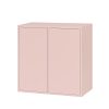 Boxie 2 ajtós fali szekrény 80x80x37 cm pink